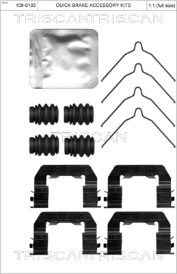 Accessory Kit, disc brake pad