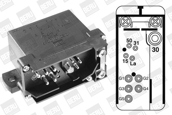 Temporisateur de préchauffage BorgWarner (BERU) GR049