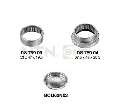 Suspension, corps de l'essieu SNR KS559.02