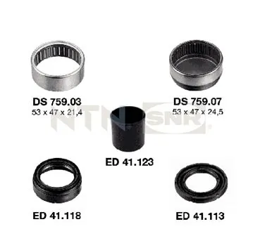 Suspension, corps de l'essieu SNR KS559.06