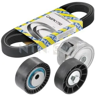 Jeu de courroies trapézoïdales à nervures SNR KA866.02