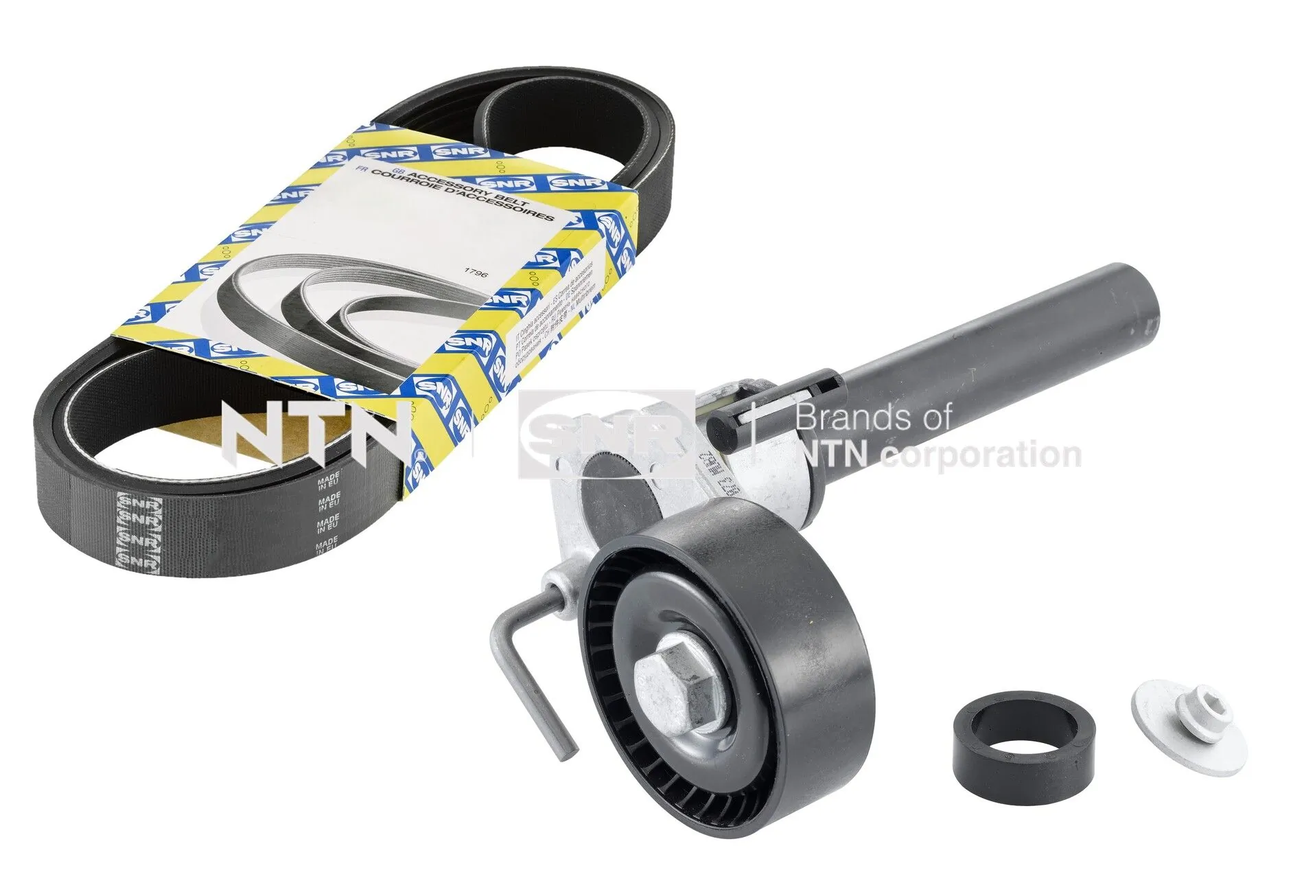 Jeu de courroies trapézoïdales à nervures SNR KA857.44