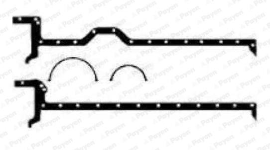 Jeu de joints d'étanchéité, carter d'huile PAYEN HC057
