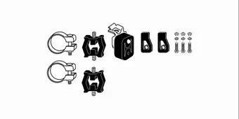 Mounting Kit, exhaust system