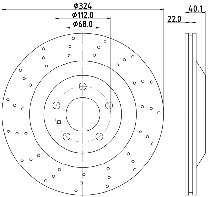 Disque de frein PAGID 65025