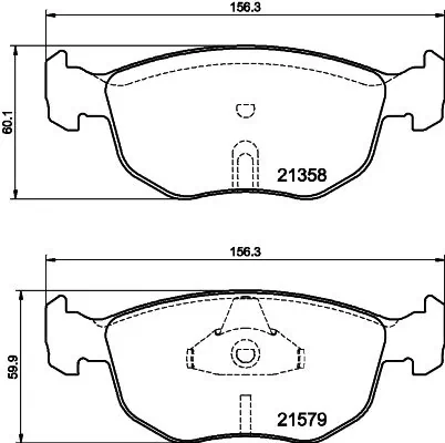 Kit de plaquettes de frein, frein à disque PAGID T1127