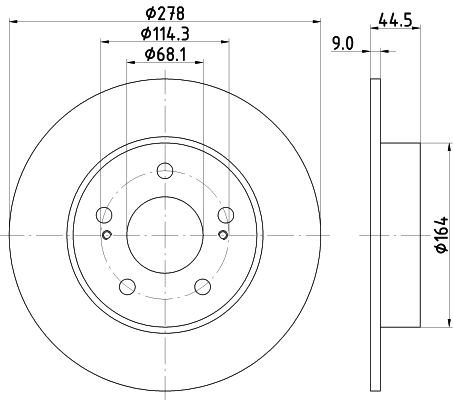 TARCZA HAM FORD T. MUSTANG 3,7 10- 300MM (STD)
