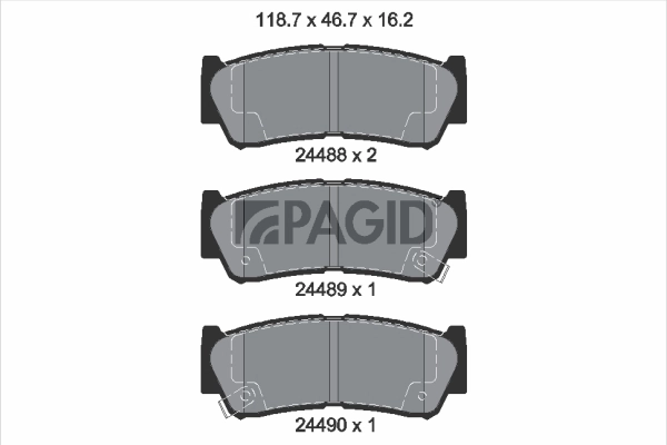 Brake Pad Set, disc brake