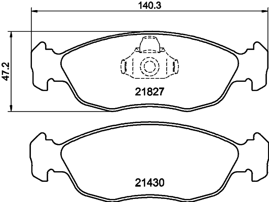 Kit de plaquettes de frein, frein à disque PAGID T1137