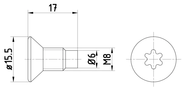 Vis, disque de frein PAGID TPM0004