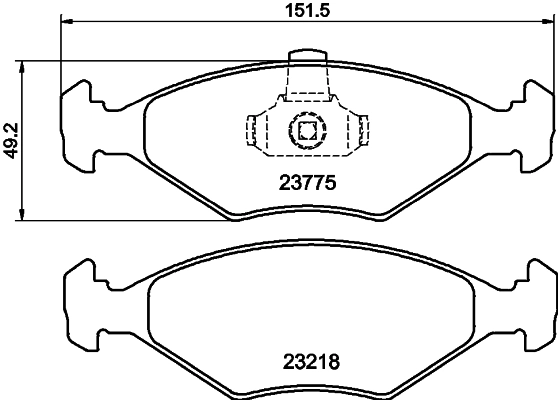 Kit de plaquettes de frein, frein à disque PAGID T1160