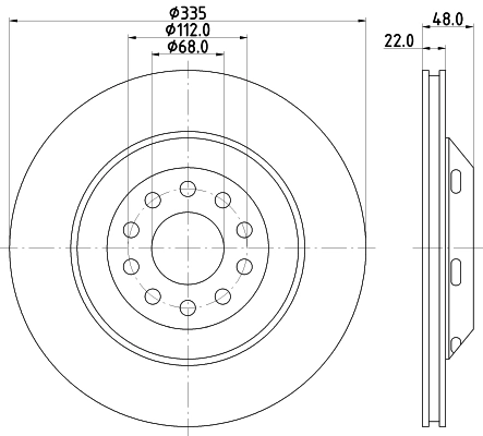Disque de frein PAGID 65012