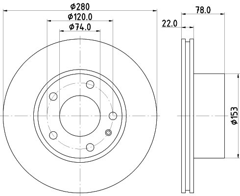 Disque de frein PAGID 50419
