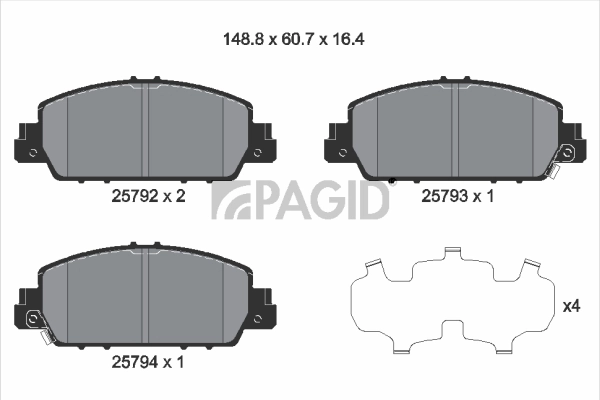 Brake Pad Set, disc brake
