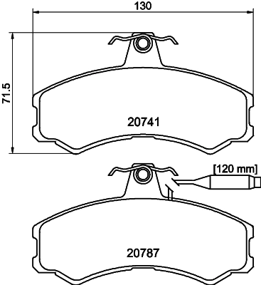 Kit de plaquettes de frein, frein à disque PAGID T0290