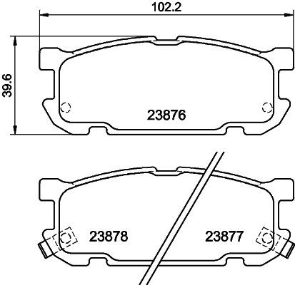 Kit de plaquettes de frein, frein à disque PAGID T1337