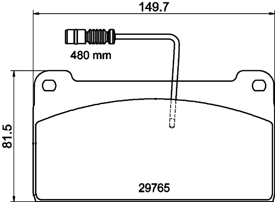 Kit de plaquettes de frein, frein à disque PAGID C5002