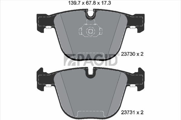 Brake Pad Set, disc brake