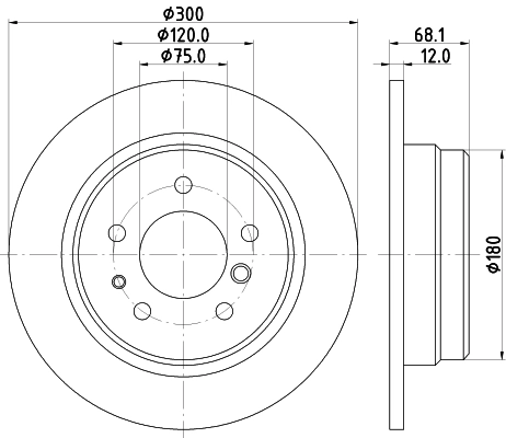 Disque de frein PAGID 50415