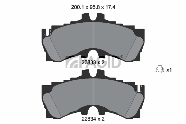 Brake Pad Set, disc brake