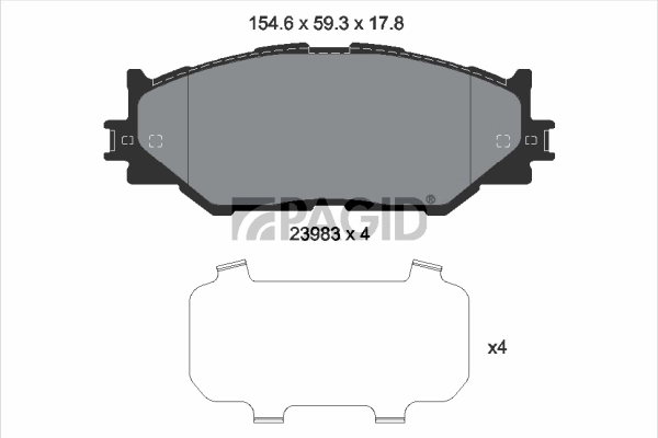 Brake Pad Set, disc brake