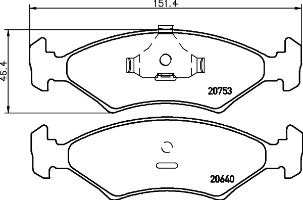 Kit de plaquettes de frein, frein à disque PAGID T4017