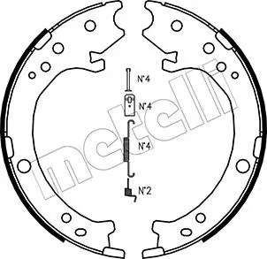 Brake Shoe Set, parking brake