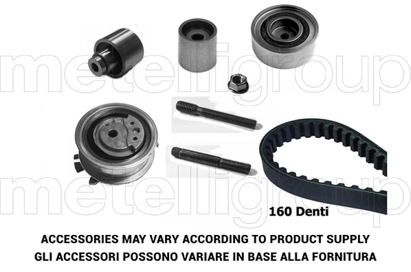 Kit de distribution 160 Dent Pour AUDI A4-A5 Q3-Q5 VW  CADDY-AMAROK SEAT IBIZA IV  1.6TDI 2.0TDI 1.2TDI