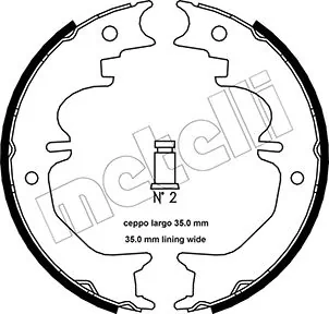 Brake Shoe Set, parking brake