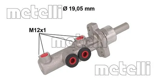 Циліндр гальмівний головний METELLI 05-0882 для Škoda Fabia 1/2, Volkswagen Polo 4 та інших