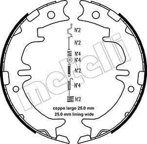 Brake Shoe Set, parking brake