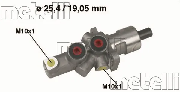 METELLI 05-0176 — Головний гальмівний циліндр