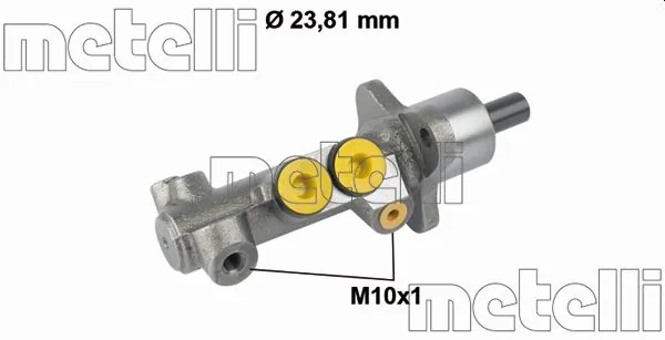 Циліндр гальмівний головний METELLI 05-0599 для Volkswagen Passat, Vento, SEAT Toledo I та інших