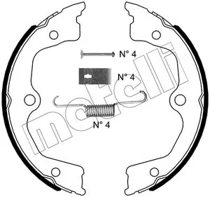 Brake Shoe Set, parking brake