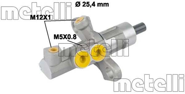 Циліндр гальмівний головний METELLI 05-0811 для Opel Astra H/J, Chevrolet Cruze та інших