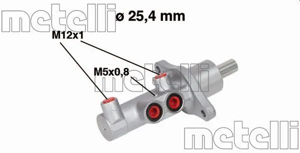 METELLI 05-0543 — Головний гальмівний циліндр