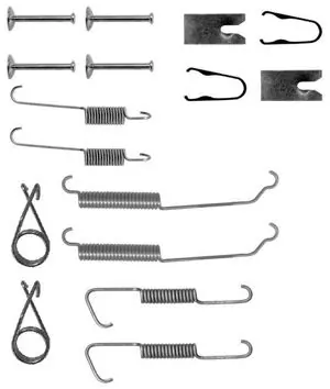 Kit d'accessoires, mâchoire de frein METELLI 9068