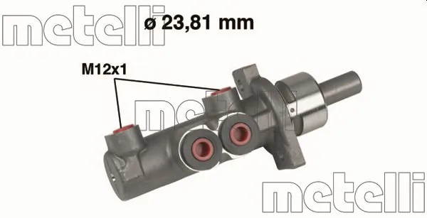 METELLI 05-0280 — Головний гальмівний циліндр