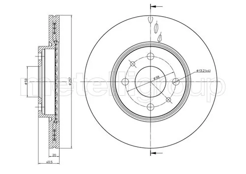 disc de frein ventile fiat