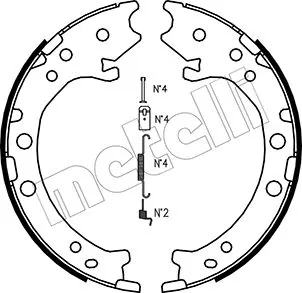 Brake Shoe Set, parking brake
