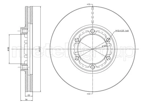 Disque de frein ventilée ISUZU TROOPER I - OPEL FRONTERA A-CAMPO