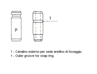 Guide de soupape METELLI 01-1936