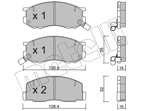 Brake Pad Set, disc brake