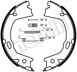 Brake Shoe Set, parking brake