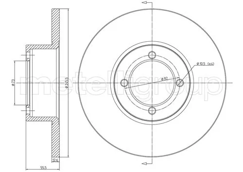 Contact d'avertissement, usure des plaquettes de frein