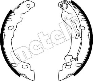 Jeu de machoires de frein Fiat 500 Ford Ka 2008
