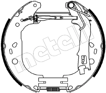 Jeu de mâchoires de frein METELLI 51-0227