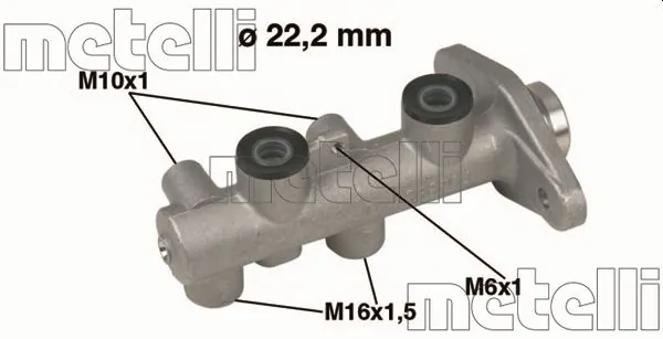 METELLI 05-0345 — Головний гальмівний циліндр
