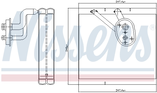 Évaporateur climatisation NISSENS 92388