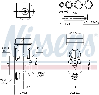 Détendeur, climatisation NISSENS 999553